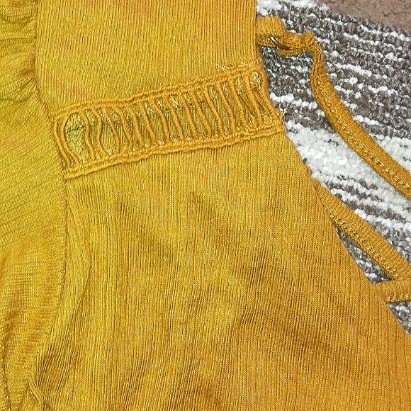 NWOT Women's MASSINI Ribbed Criss-cross Back Dressy Short Sleeve Top XL - Picture 8 of 13